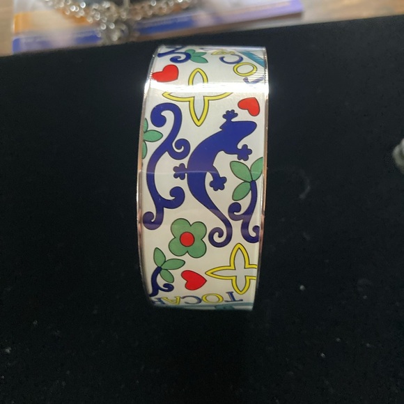 Colorful Enamel Bracelet Vibrant floral & geometric patterns. Features branding. - Picture 12 of 14